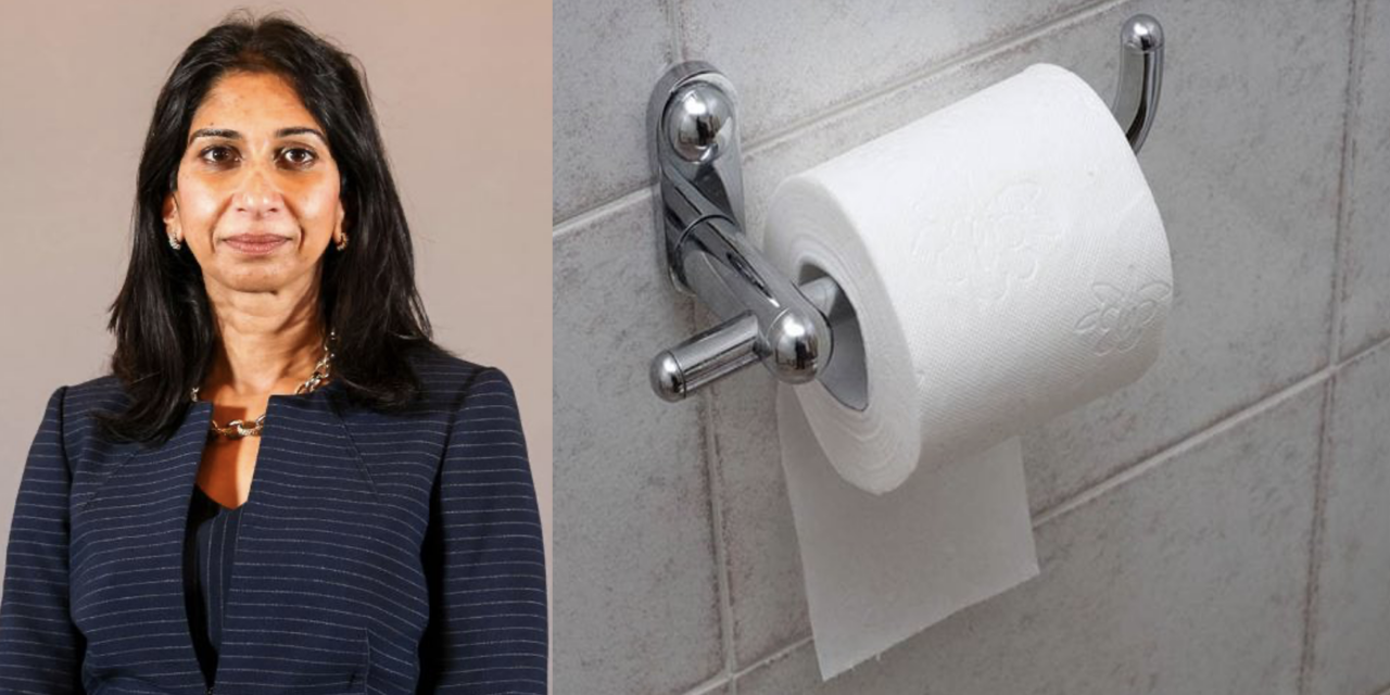 Civil Servants Accuse Suella Braverman Of Hanging Toilet Paper In The “Under” Instead Of “Over” Position