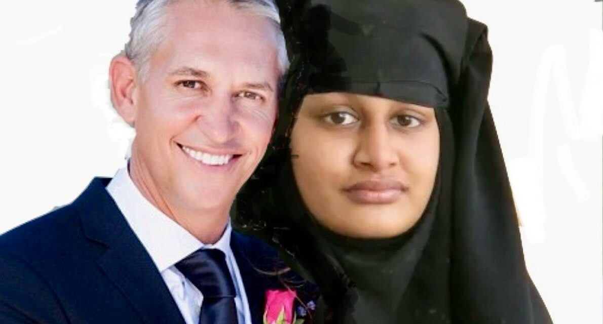 Gary Lineker “to Marry ISIS Bride Shamima Begum”