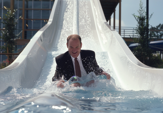 Ed Davey Pledges a Free Water Slide for Every Constituency